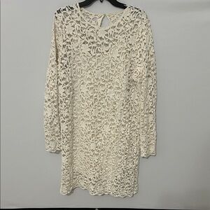 Elegant Cream Lace Dress